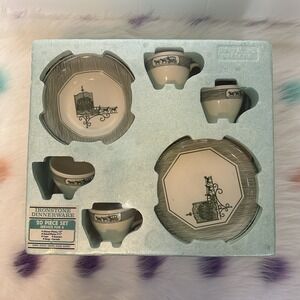 New & Seal Vintage Ironstone Dinnerware 20-pc ‎ PROVINCIAL GREEN Olde  Orleans